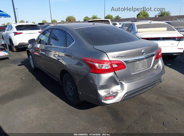 3N1AB7AP7GL676061 2016 NISSAN SENTRA Gray Trasero izquierdo