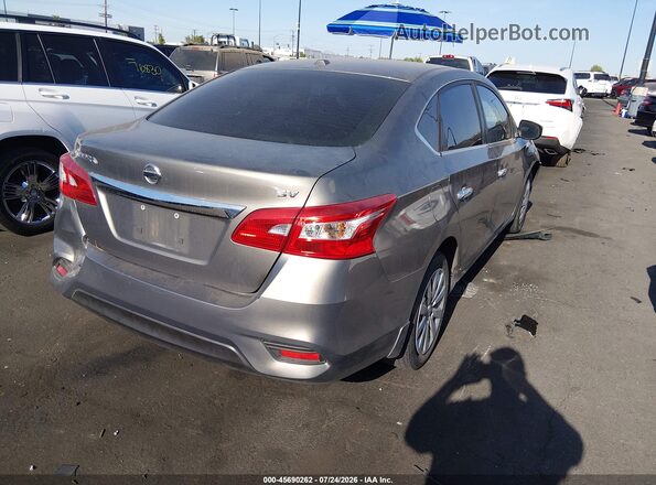 3N1AB7AP7GL676061 2016 NISSAN SENTRA Gray Trasero derecho