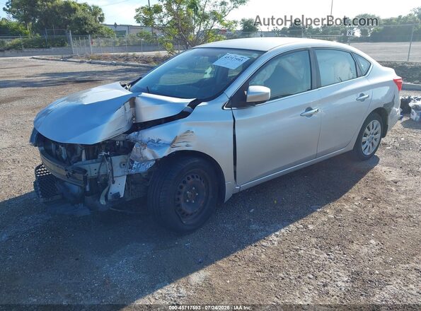 3N1AB7AP7GL678778 2016 NISSAN SENTRA Silver Front left