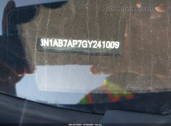 3N1AB7AP7GY241009 2016 NISSAN SENTRA Black ძრავის განყოფილების ხედი