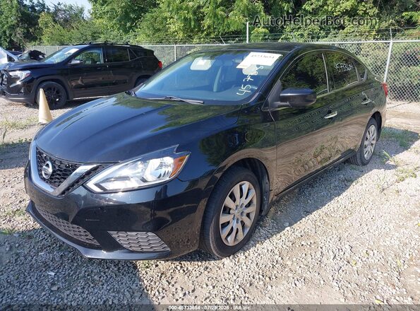 3N1AB7AP7GY241009 2016 NISSAN SENTRA Black წინა მარცხენა ხედი სამი მეოთხედიდან