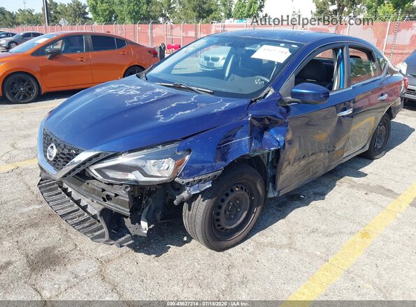 3N1AB7AP7GY270462 2016 NISSAN SENTRA Blue Передня ліва чверть