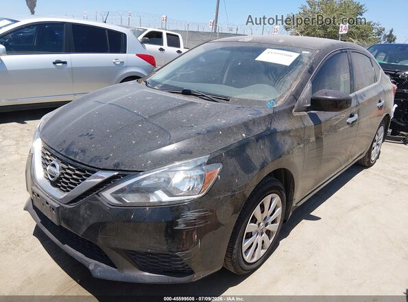 3N1AB7AP7GY295586 2016 NISSAN SENTRA Black Vista tres cuartos delantera izquierda