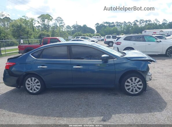 3N1AB7AP7GY308725 2016 NISSAN SENTRA Blue Widok wnętrza z tyłu