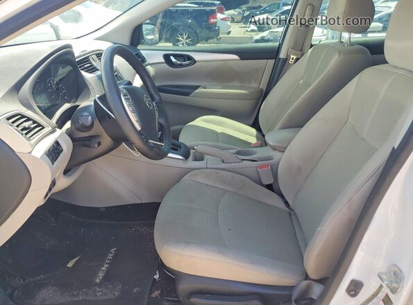 3N1AB7AP7GY322835 2016 NISSAN SENTRA Белый Вид салона спереди