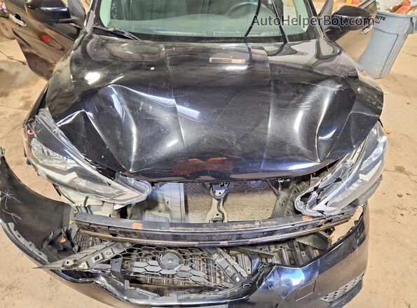 3N1AB7AP7GY324598 2016 NISSAN SENTRA Black Вид задньої частини салону