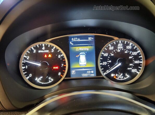 3N1AB7AP7GY324598 2016 NISSAN SENTRA Black Вид щитка приладів