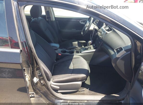 3N1AB7AP7HL636693 2017 NISSAN SENTRA Black Widok wnętrza z przodu