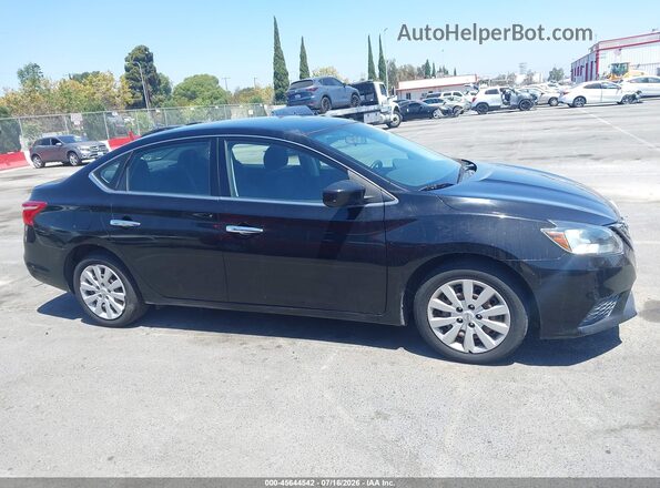 3N1AB7AP7HL636693 2017 NISSAN SENTRA Black Widok wnętrza z tyłu