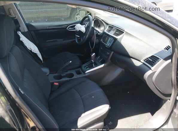3N1AB7AP7HL649895 2017 NISSAN SENTRA Black Вид салону спереду
