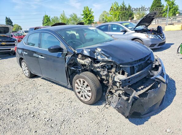 3N1AB7AP7HL680404 2017 NISSAN SENTRA Black Передня права чверть