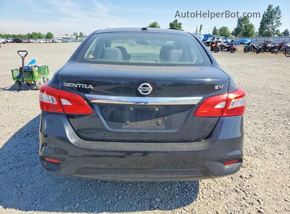 3N1AB7AP7HL680404 2017 NISSAN SENTRA Black Вид ззаду