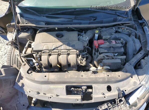 3N1AB7AP7HL680404 2017 NISSAN SENTRA Black Вид задньої частини салону