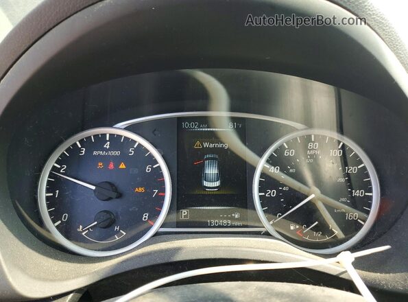 3N1AB7AP7HL680404 2017 NISSAN SENTRA Black Вид щитка приладів
