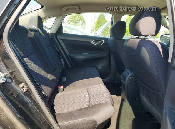 3N1AB7AP7HL680404 2017 NISSAN SENTRA Black Вид задніх сидінь