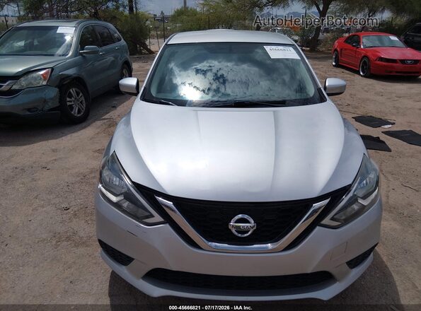 3N1AB7AP7HY211686 2017 NISSAN SENTRA Silver წინა პანელის ხედი