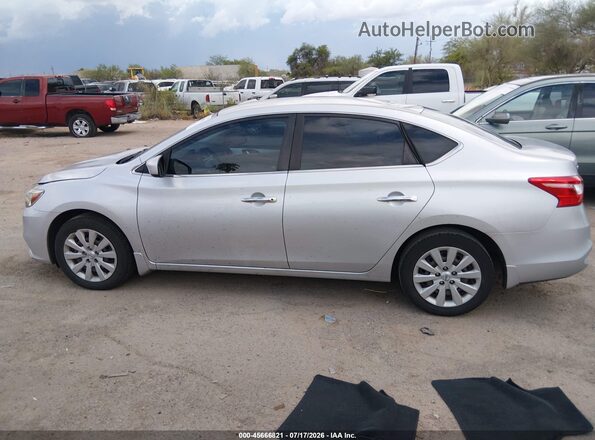 3N1AB7AP7HY211686 2017 NISSAN SENTRA Silver უკანა სალონის ხედი