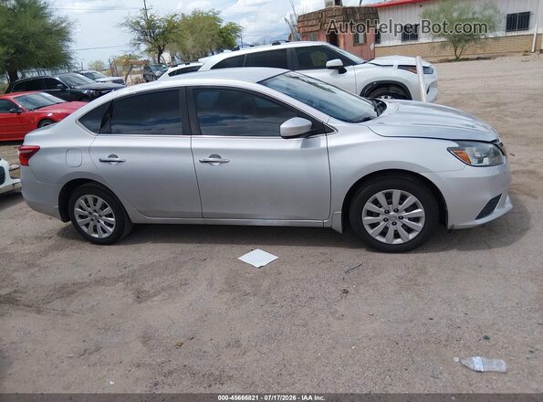 3N1AB7AP7HY211686 2017 NISSAN SENTRA Silver ხელსაწყოთა პანელის ხედი