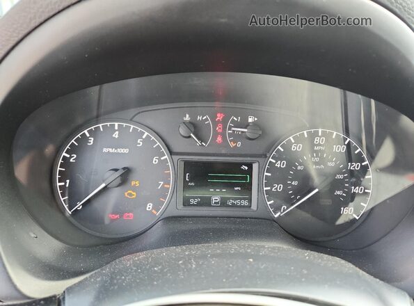 3N1AB7AP7HY216015 2017 NISSAN SENTRA White Instrument cluster view