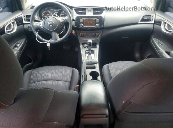 3N1AB7AP7HY228455 2017 NISSAN SENTRA Blue Вид панелі приладів