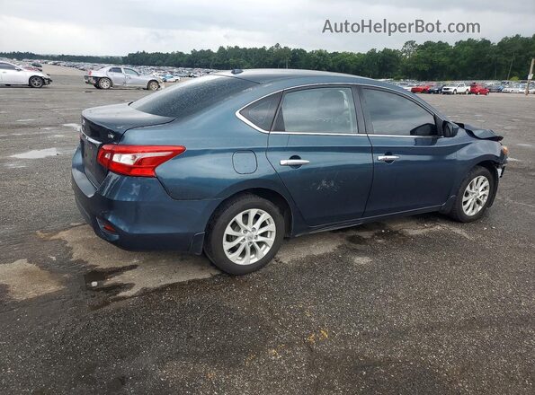 3N1AB7AP7HY228455 2017 NISSAN SENTRA Blue Задня права чверть