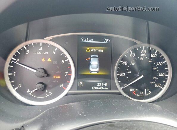 3N1AB7AP7HY228455 2017 NISSAN SENTRA Blue Вид щитка приладів