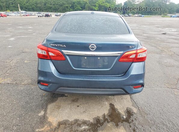 3N1AB7AP7HY228455 2017 NISSAN SENTRA Blue Вид ззаду