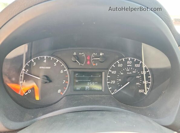 3N1AB7AP7HY228505 2017 NISSAN SENTRA Charcoal Вид щитка приладів