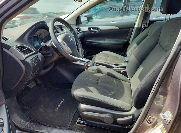 3N1AB7AP7HY228505 2017 NISSAN SENTRA Charcoal Вид салону спереду
