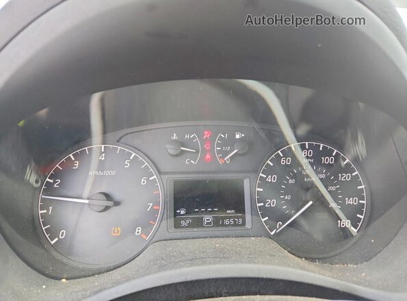 3N1AB7AP7HY230920 2017 NISSAN SENTRA Black Вид щитка приладів