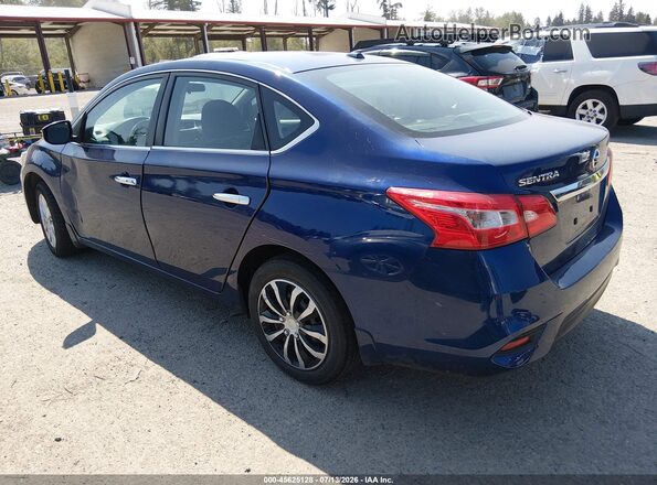 3N1AB7AP7HY267854 2017 NISSAN SENTRA Blue უკანა მარცხენა