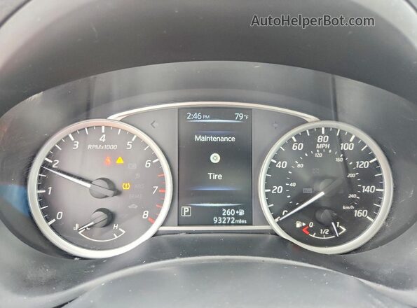 3N1AB7AP7HY273203 2017 NISSAN SENTRA Silver Вид щитка приладів