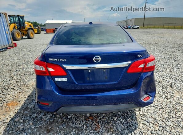 3N1AB7AP7HY276117 2017 NISSAN SENTRA Blue Вид ззаду