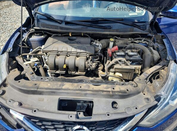 3N1AB7AP7HY276117 2017 NISSAN SENTRA Blue Вид задньої частини салону