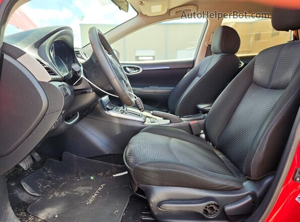 3N1AB7AP7HY281916 2017 NISSAN SENTRA Red Front interior view