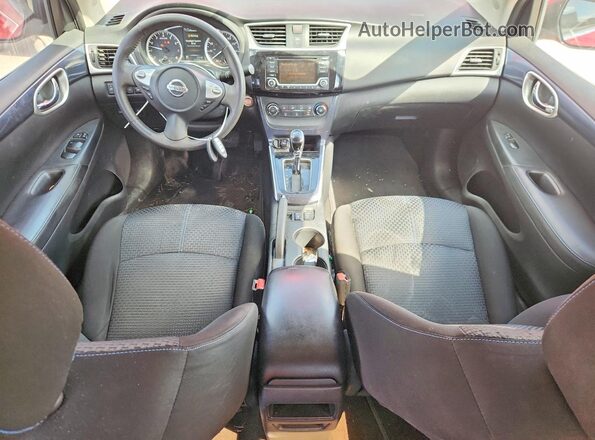 3N1AB7AP7HY281916 2017 NISSAN SENTRA Red Dashboard view