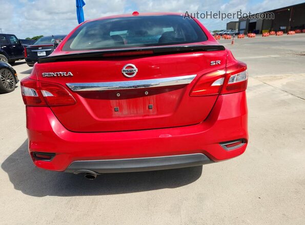 3N1AB7AP7HY281916 2017 NISSAN SENTRA Red Rear view