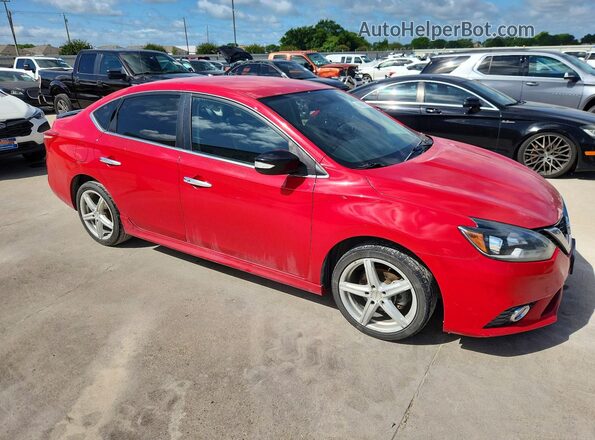 3N1AB7AP7HY281916 2017 NISSAN SENTRA Red Front right