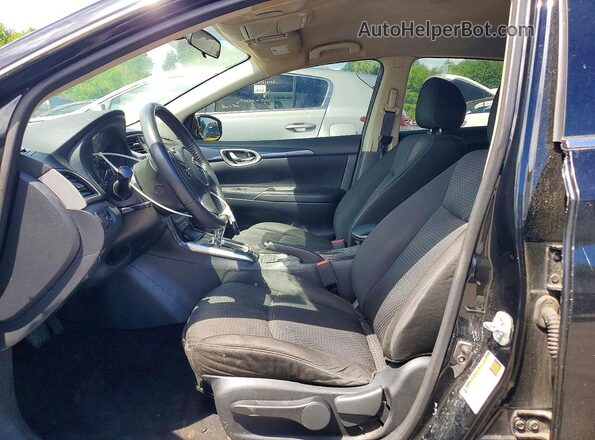 3N1AB7AP7HY284556 2017 NISSAN SENTRA Black წინა სალონის ხედი