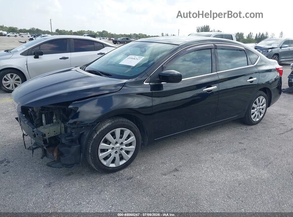 3N1AB7AP7HY290163 2017 NISSAN SENTRA Black Przód lewy