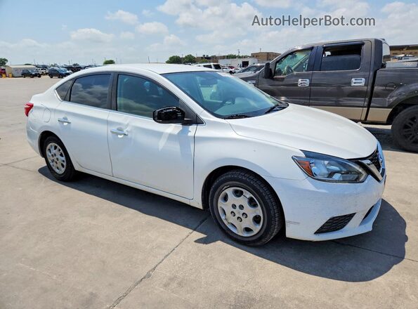 3N1AB7AP7HY299249 2017 NISSAN SENTRA Белый Передняя правая четверть