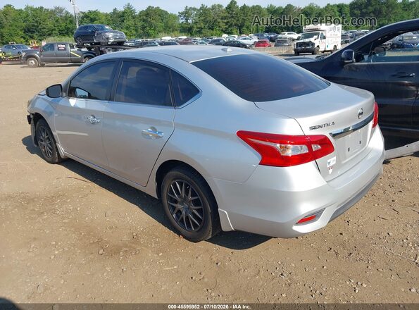 3N1AB7AP7HY342259 2017 NISSAN SENTRA Серебряный Задняя левая четверть