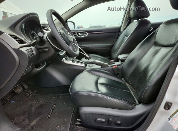 3N1AB7AP7HY355609 2017 NISSAN SENTRA Silver წინა სალონის ხედი
