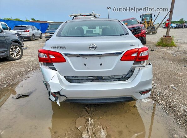 3N1AB7AP7HY355609 2017 NISSAN SENTRA Silver უკანა ხედი