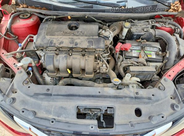 3N1AB7AP7HY370126 2017 NISSAN SENTRA Красный Вид задней части салона