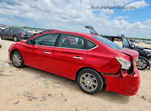 3N1AB7AP7HY370126 2017 NISSAN SENTRA Красный Задняя левая четверть