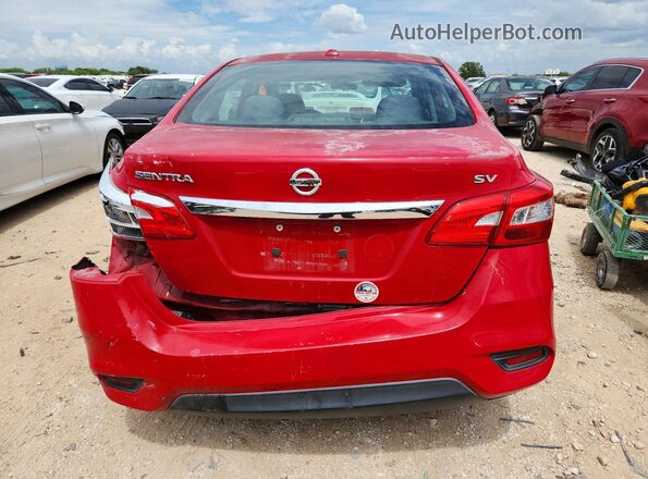 3N1AB7AP7HY370126 2017 NISSAN SENTRA Красный Вид сзади