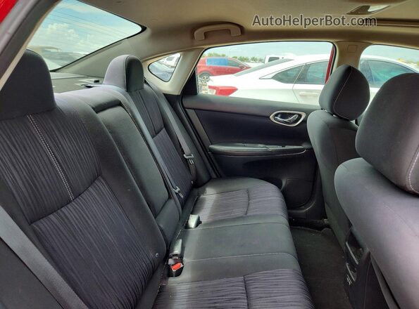 3N1AB7AP7HY370126 2017 NISSAN SENTRA Красный Вид задних сидений