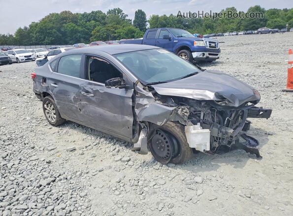 3N1AB7AP7HY370255 2017 NISSAN SENTRA Серый Передняя правая четверть
