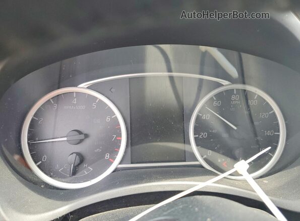 3N1AB7AP7HY370255 2017 NISSAN SENTRA Серый Вид щитка приборов